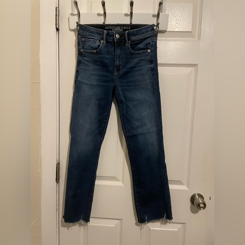 American Eagle high rise - crop flare jeans